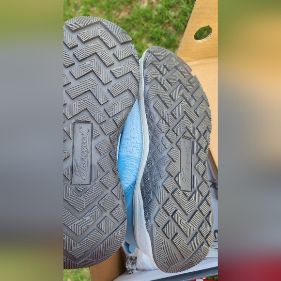 Blue Knit Sneakers with Cushioned Design - Picture 6 of 6